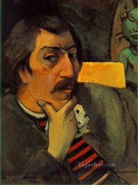 偶像を持つ芸術家の肖像 ポスト印象派 原始主義 ポール・ゴーギャン Oil Paintings